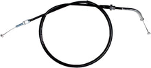 Load image into Gallery viewer, Motion Pro black vinyl throttle push cable 70-2526 for motorcycle or ATV control lines, showing the cable with connectors and black vinyl sheath.