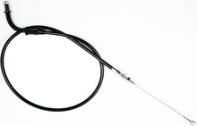 Load image into Gallery viewer, Motion Pro black vinyl throttle push cable for motorcycle control lines, featuring durable construction and precise fitting.
