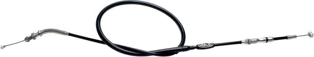 Motion Pro T3 Slidelight clutch cable for motorcycles, showing the black hydraulic control line with connectors and protective casing.