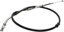 Motion Pro T3 Slidelight clutch cable for hydraulic control lines, showing the flexible cable with metal fittings and protective casing.