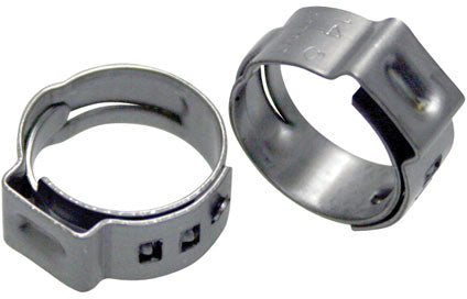 Set of 10 Motion Pro stepless clamps, 12-14.5mm, versatile adjustable clamps for securing various components in mechanical projects.