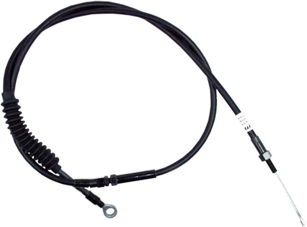 Motion Pro Indian Blackout LW clutch cable, 6-inch length, for motorcycle clutch control, black cable with metal fittings.