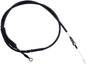 Motion Pro Indian Blackout LW clutch cable, 8-inch length, for motorcycle clutch system, durable black braided design.