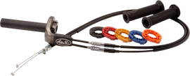 Motion Pro Rev3 Throttle Kit Tri 70-22962 featuring black throttle grip and cable assembly, designed for motorcycle or ATV.