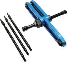 Load image into Gallery viewer, Motion Pro Crankcase Splitter V2 tool for motorcycle engine disassembly, showcasing its sturdy metal construction and handle design.