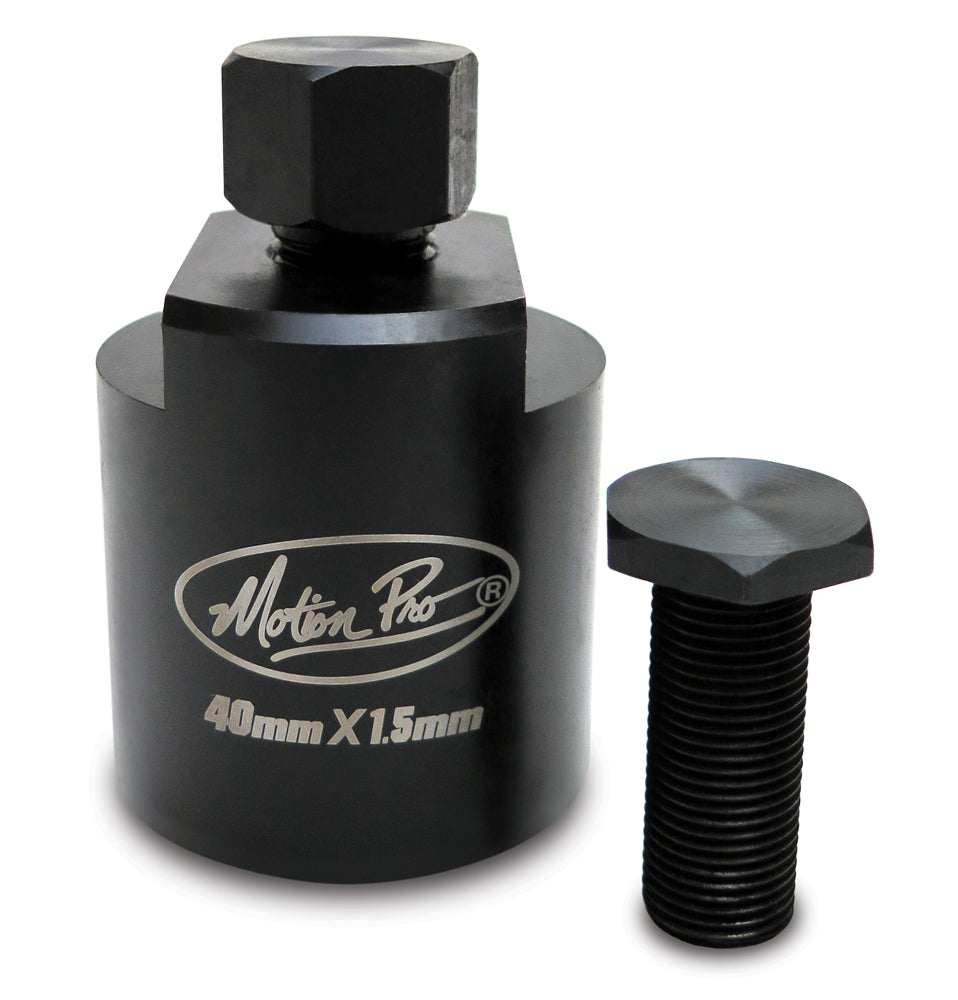 Motion Pro Flywheel Puller M40x1.5 RH internal thread tool for motorcycle flywheel removal, model 57-8600.