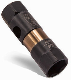 Motion Pro 14mm plug socket, durable tool for motorcycle maintenance, featuring a sturdy design and precise fit.