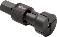 Load image into Gallery viewer, Motion Pro 35mm replacement collet for tools, shown in a close-up image highlighting its metal construction and precise fit.