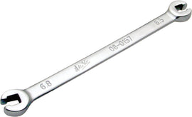Motion Pro spoke wrench with 6.5mm and 6.8mm sizes, designed for motorcycle wheel spoke adjustments.