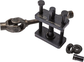 Motion Pro U-Joint Press Tool 70-8438 for pressing universal joints, shown in black with ergonomic handle and metal construction.