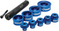 Motion Pro Wheel Bearing Driver Set 57-8551, tools for installing and removing wheel bearings, shown with multiple driver pieces.