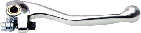 Motion Pro Silver Brake Lever 70-0239, showcasing a sleek, ergonomic motorcycle brake lever with a polished silver finish.