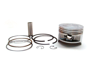 Namura Piston Kit 67.47mm with +1.50 compression for Ac/Suz engine showing piston components and assembly parts.