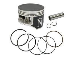 Namura piston kit with honed 79.46mm bore and +1.00mm size, showing pistons and components for engine rebuild.