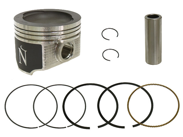 Namura piston kit with Nikasil cylinder for motorcycle engine, featuring 79.96mm bore and 11:1 compression ratio.