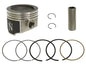 Namura piston kit with Nikasil cylinder for motorcycle engine, includes piston, rings, and components in a detailed view.