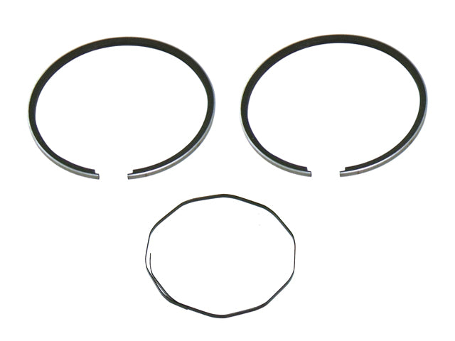 Namura piston rings for Kaw/Suz 40.96mm, compatible with Namura pistons, shown in a close-up image of the engine components.