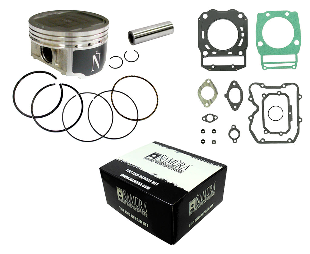 Namura top end piston kit for 1991-1997 models, standard 11:1 compression, includes piston and components in the image.