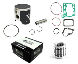 Namura Top End Kit with Nikasil cylinder for Suzuki 185-3002, includes piston components and standard size 53.95mm bore.