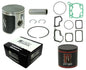 Namura top end kit with composite cylinder for Suzuki 185-3000B, includes piston and components, in black and silver finish.