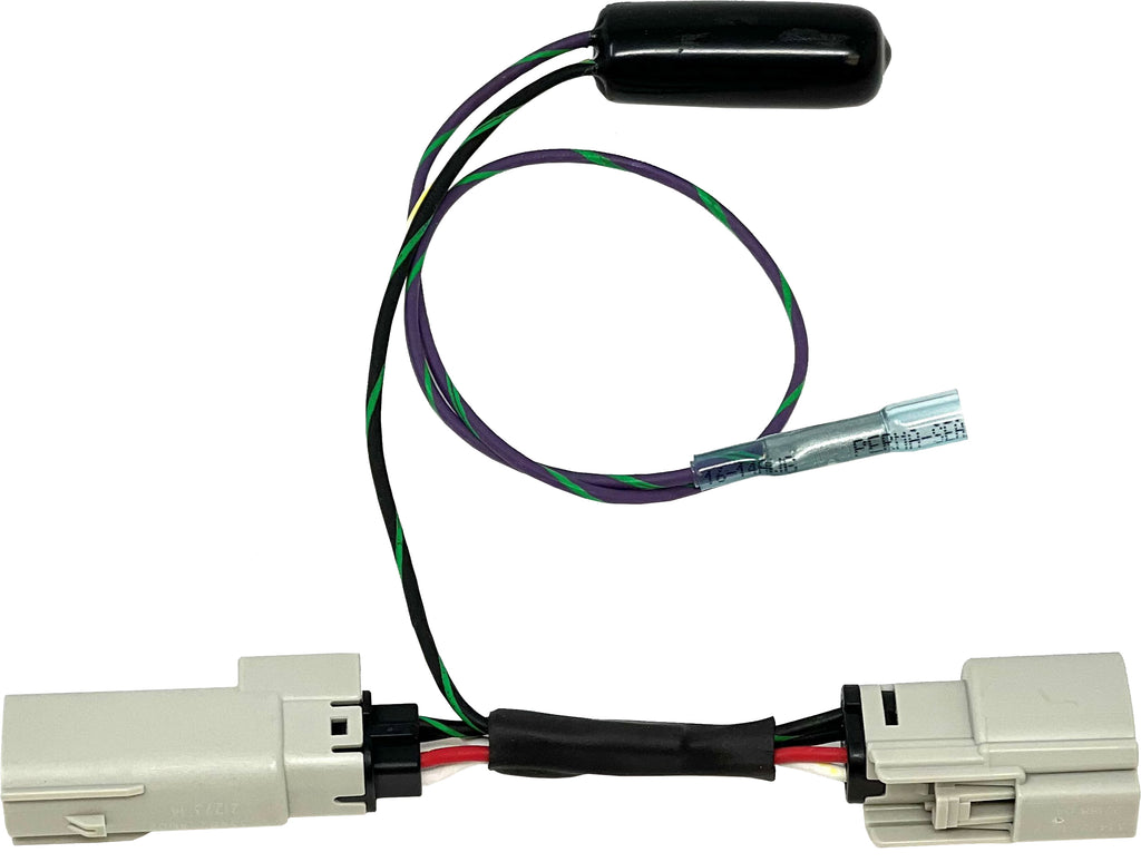 Namz Dakota Digital Fuel Harness for Harley FLHX and FLTR models, electrical wiring component, black and blue connectors.