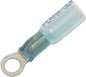 Namz heat-sealable ring terminal #10, 16-14 gauge, electrical connector, 25-pack, for secure wire connections