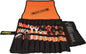 Nelson-Rigg Trailsend large tool roll with multiple compartments, black fabric, and zipper closure for organized tool storage.