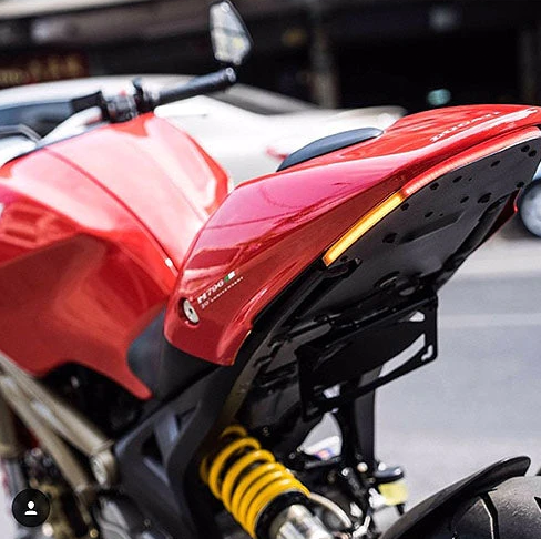 New Rage Cycles Fender Eliminator body for Ducati, with sleek design and precise fit, part number 565-0208.