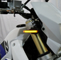New Rage Cycles front LED turn signals for Suzuki motorcycles, featuring bright illumination and durable design.