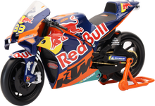 Load image into Gallery viewer, New Ray Toys 1:12 Red Bull KTM Brad Binder motorcycle accessory, detailed model with red and KTM branding.