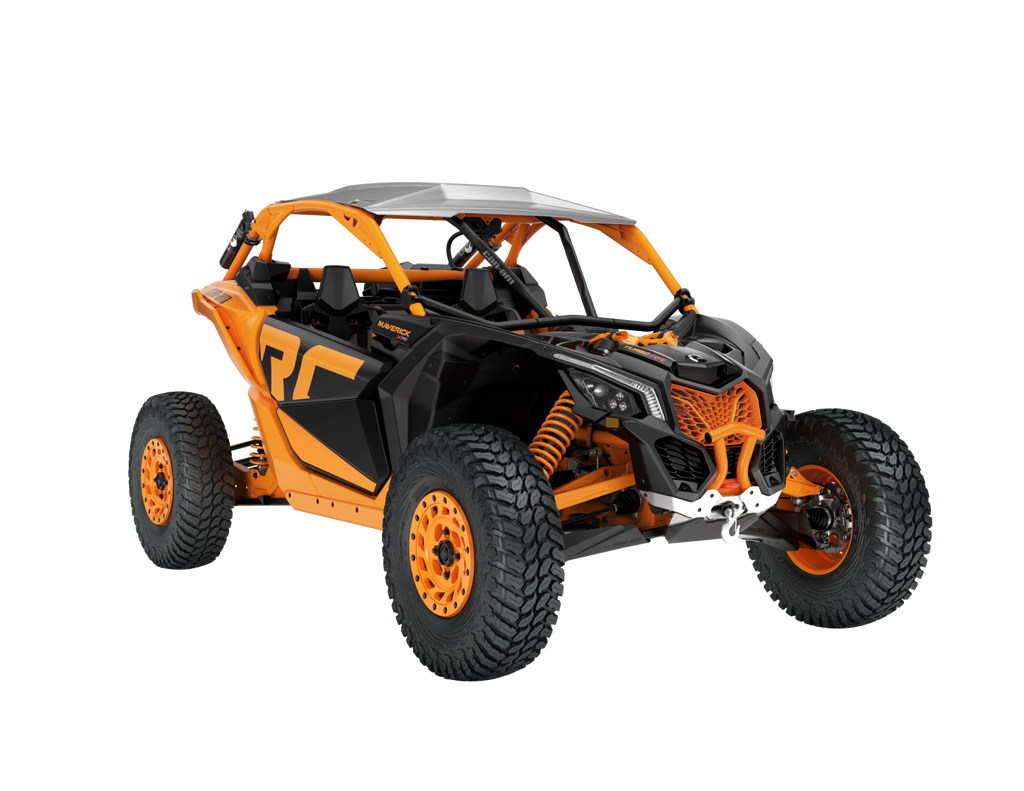 New Ray Toys 1:18 scale Can Am X3 X RC Turbo in Orange Crush, detailed remote control car accessory with vibrant orange finish.
