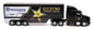 New Ray Toys 1:32 scale Rockstar Husqvarna racing transporter rig with detailed accessories for remote control motorcycle display