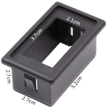Open Trail Snap-In Switch Adapter 3-pack showing black switches with snap-in design for easy installation.