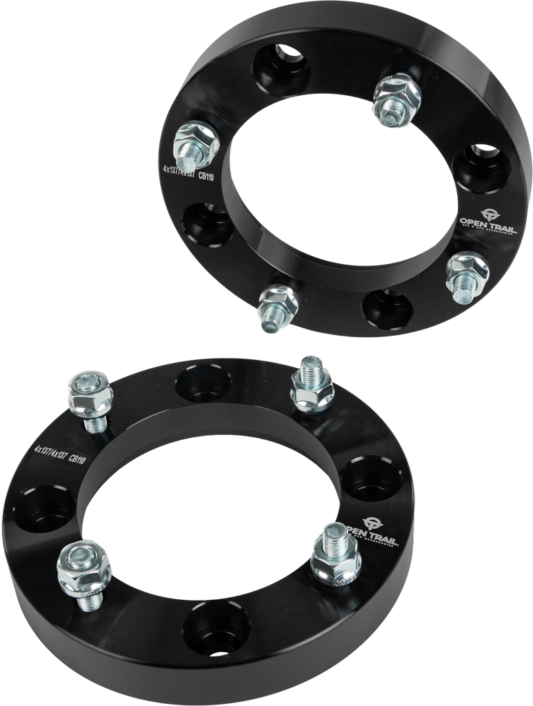 Open Trail 1-inch wheel spacer for 4/137 stud pattern, featuring 10mm x 1.25mm bolt size and durable construction.