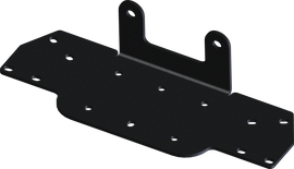 Open Trail Winch Mount 459-0570 installed on a vehicle, showcasing durable metal construction for off-road winch installation.