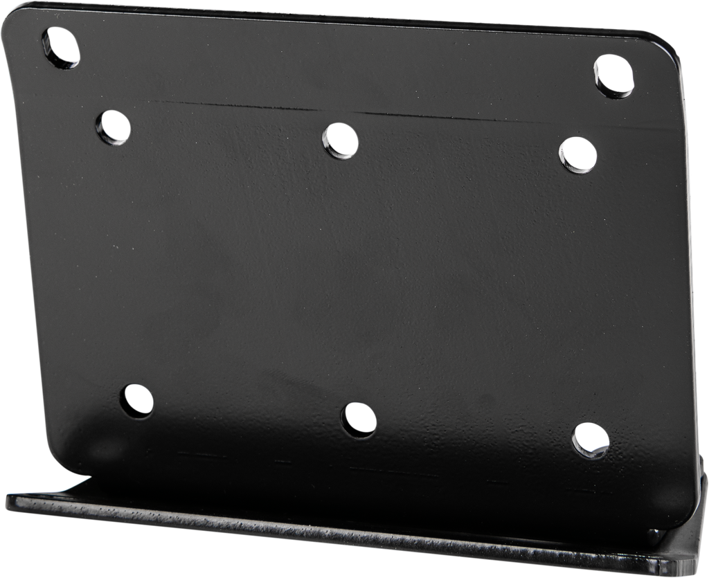Open Trail Winch Mount 459-0795 for off-road vehicles, sturdy black mounting plate with hardware for winch installation.