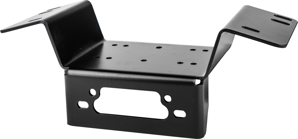 Open Trail winch mount 459-1150 for off-road vehicles, shown in black metal with mounting holes and sturdy construction.