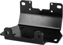 Charger l'image dans la galerie, Open Trail Winch Mount 459-1275, sturdy black metal mounting plate for off-road winches, designed for durable vehicle installation.