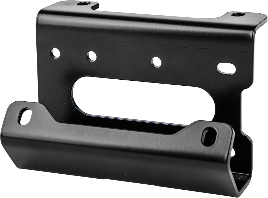 Open Trail Winch Mount 459-1905, rugged black metal mount for vehicle winches, sturdy and durable construction.