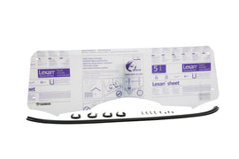 Open Trail Half Windshield for ATV, clear windscreen with mounting hardware, designed for open trail riding.