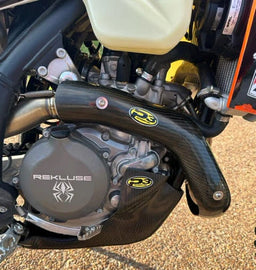 P3 Heat Shield exhaust component for GasGas 670 motorcycle, made by P3, with protective heat shielding visible.