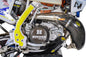P3 Carbon Fiber Pipe Guard for exhaust system with sleek black finish, designed for durability and style.