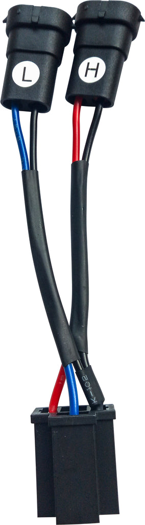 Pathfinder electrical headlight adapter harness for Harley-Davidson models, part number 226-0204, with wiring connectors and cable.