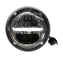 Charger l'image dans la galerie, Pathfinder Classic 7-inch LED headlight with DRL in chrome finish, designed for vehicle illumination and style.