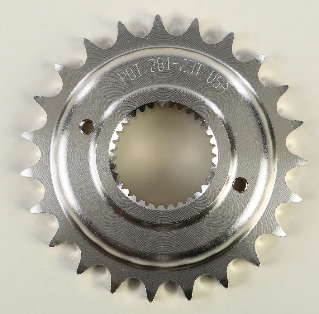 Steel PBI Front CS Sprocket 23T for 530 HD chain, durable bike sprocket with precise teeth for smooth shifting and performance.