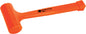Performance Tool 16 oz dead blow hammer, durable black and red tool with rubber head for impact and surface protection.