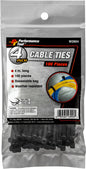 Performance Tool 4-inch cable ties, pack of 100, versatile tools for organizing and securing cables and wires.