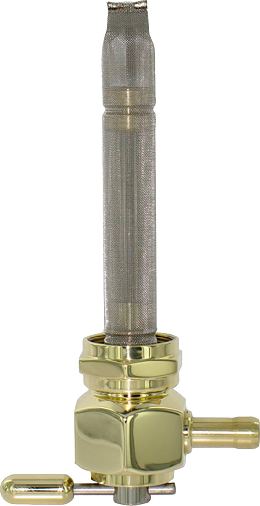 Pingel Power-Flo Petcock 22mm brass fuel valve for intake and carb systems, designed for 1975 and up motorcycle models.