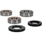 Pivot Works premium drive wheel bearing kit 22-51066P for motorcycle, showing bearings and installation components.
