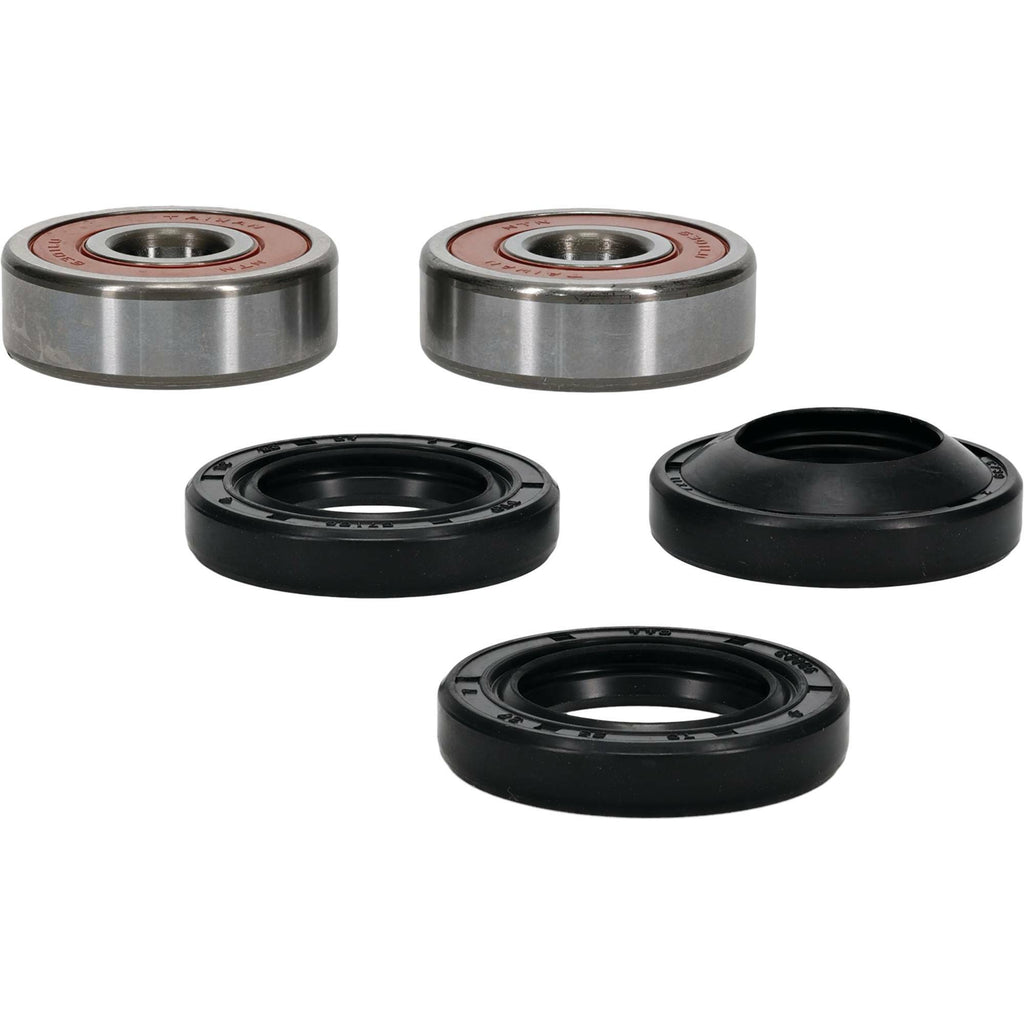 Pivot Works premium drive wheel bearing kit 22-51072P with multiple bearings and components for motorcycle wheel assembly.